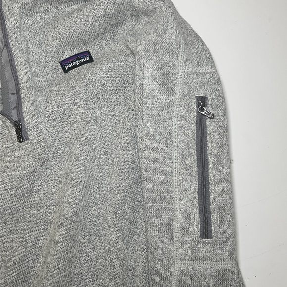 Patagonia Women’s Gray Better Sweater 1/4 Zip Size Medium - Picture 6 of 7